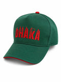 Dhaka Heritage Green & Red Embroidered Cap