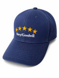 Navy & Gold Star Embroidery Premium Cap