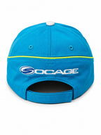 Premium White & Sky Blue Sporty Cap – Stylish Embroidered Design